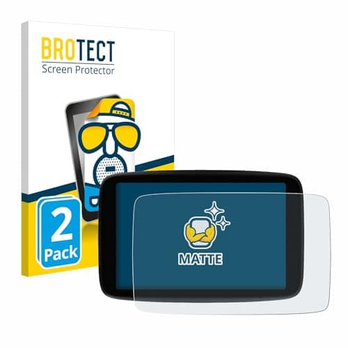 Image of brotect Screen Protector Anti-Glare compatible with TomTom GO Expert Plus 7" (2 Pack) Screen Protector Matte, Anti-Fingerprint Protection Film