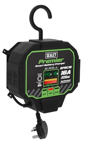 Image of Sealey Automatic Smart Battery Charger & Maintainer 16A - SPBC16