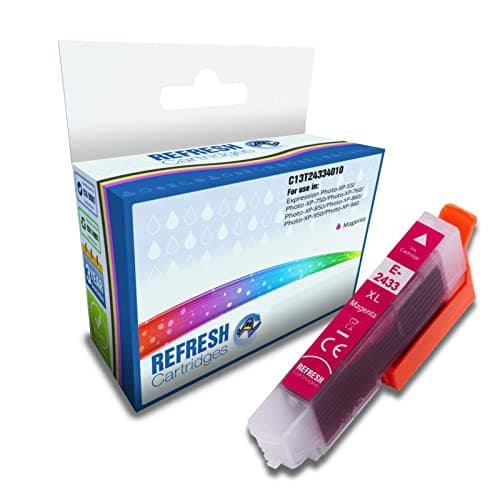 Image of Refresh Cartridges Remanufactured Ink Cartridge Replacement for Epson 24XL / T2433 Magenta High Capacity (C13T24334012)