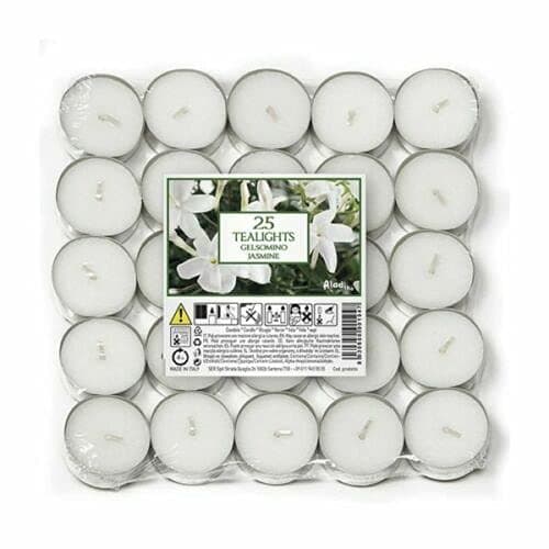 Image of Price's Candles Tealights Pack 25 Jasmine