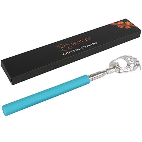 Image of WOVTE Bear Claw Blue Telescopic Back Scratcher, Back Massager Back Scratcher for Men Women Stocking Fillers Christmas Gifts for Adults Men Women