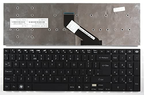 Image of Gateway MP-10K36GB-698, Gateway NV55, Gateway PK130HQ1A08 Black UK Replacement Laptop Keyboard