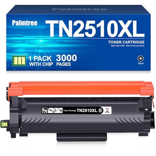 Image of Palmtree TN2510XL TN2510 Toner TN 2510 TN-2510 Compatibile with Brother HL-L2400DWE HL-L2400DW HL-L2445DW DCP-L2627DWE MFC-L2800DW DCP-L2660DW DCP-L2665DW MFC-L2827DWXL MFC-L2860DWE MFC-L2835DW