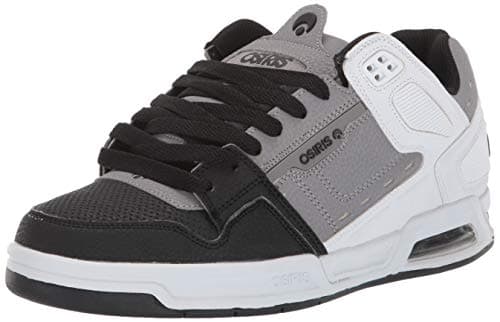 Image of Osiris Men's Peril Skate Shoe, White/Grey, 9 UK