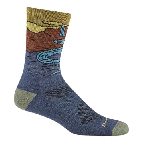 Image of Darn Tough Vermont Unisex's 5020 Socks, Denim, Large (Pack of 2)