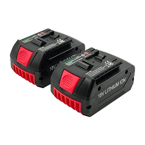 Image of Geelink 2 pack BAT609 5.0Ah Lithium-ion battery Replacement for Bosch Professional 18V BAT610G BAT618G BAT619 BAT621 BAT620 Cordless Power Tools with LED Charge Indicator