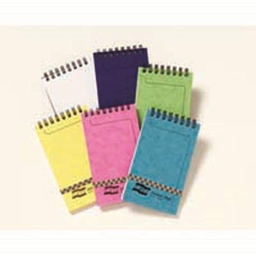 Image of Europa Minor Notepad 127x76mm Wirebound Elasticated Ruled 80gsm 120 Page Assorted Code 4920Z Pack 20