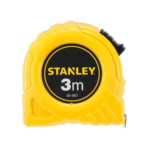 Image of Stanley 0-30-487 Tape Measure, Yellow/Black, 3 m/12.7 mm