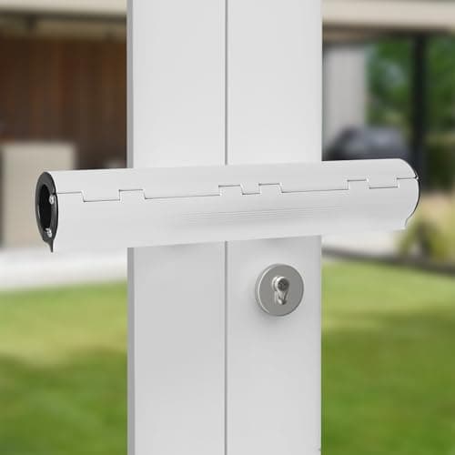 Image of Patio Door Security Lock, High Security French Door Security Lock, Professional Patio Door Locks, Door Safety Locks for French Double Doors Conservatory Doors (white1)