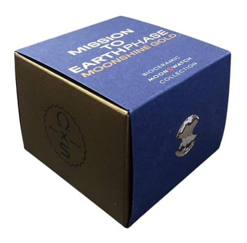 Image of Swatch MoonSwatch Omega X Mission to Earthphase Moonshine Gold November Wrist Watch