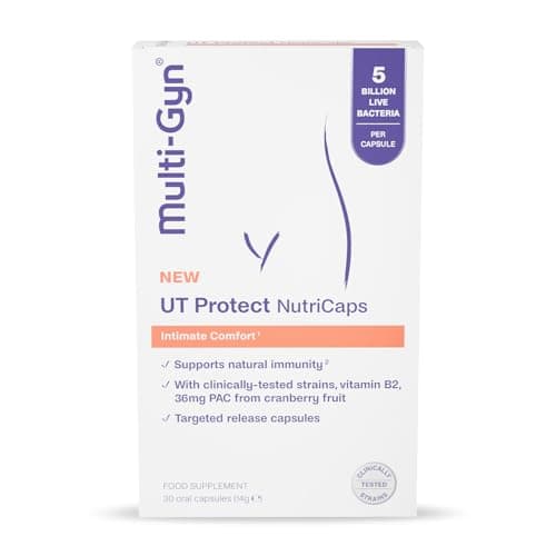 Image of Multi-Gyn UT Protect NutriCaps - Gut Health & Balanced Flora with 5 Billion CFU per capsule - Support Women's Intimate Flora and Natural Immunity, Clinically Tested Strains & Targeted Release Capsules