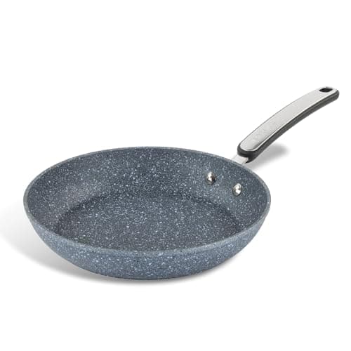 Image of Scoville Expert NEVERSTICK+ 24cm Frying Pan, Non Stick Frying Pan, Suitable for All Hobs Including Induction, Ergonomic Handle, Dishwasher Safe, PFOA Free, Easy to Clean, Aluminium, Grey
