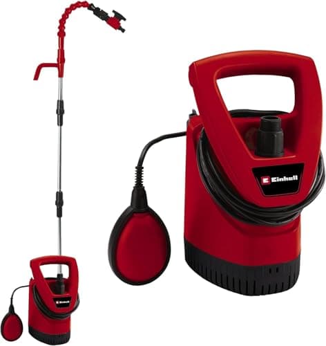 Image of Einhell Water Butt Pump 350W, Max. 4.600 l/h, Max. Delivery Head of 11m, Foreign Bodies up to 2.5mm, Carry Handle, Infinitely Adjustable Float Switch, Flexible Swan-Neck GE-SP 3546 RB
