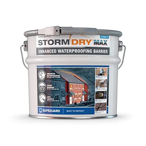 Image of Stormdry MAX - Enhanced waterproofing, crack-bridging and anti-graffiti protection barrier for brick, masonry, concrete, stone, metal and painted surfaces