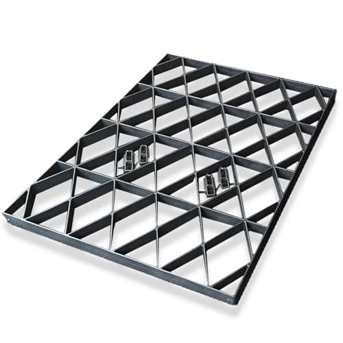 Image of 6x6 GARDEN SHED BASE GRID = FULL ECO KIT 1.84m x 1.7m + HEAVY DUTY MEMBRANE PLASTIC ECO PAVING BASES & DRIVEWAY GRIDS