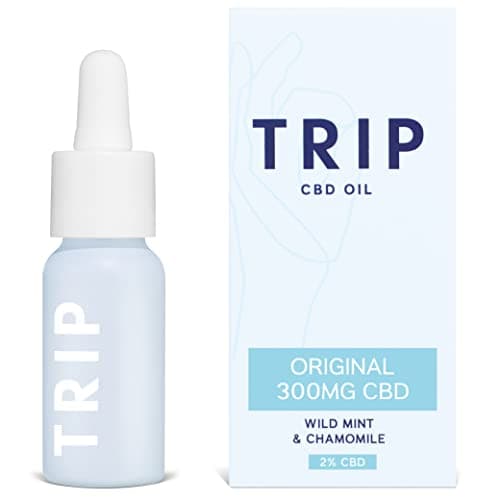 Image of TRIP CBD Oil 300mg (Original Strength), Wild Mint, Vegan, 100% Natural, Flavoured CBD Oil Blended with MCT Coconut Oil (Pack of 1)