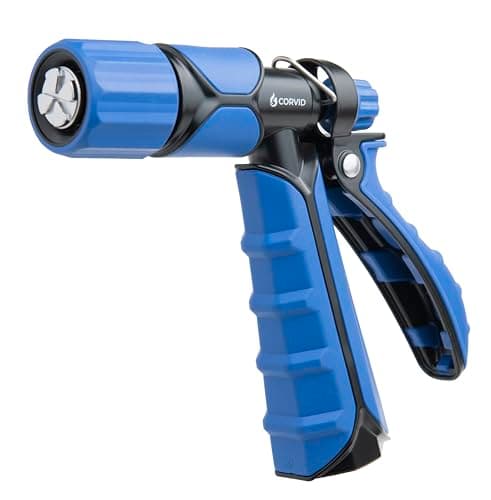 Image of Corvid Rear Trigger Adjustable Spray Hose Nozzle – Durable Plastic Construction with Adjustable Stream Control – Ideal for Car Washing, Lawn & Garden, and Outdoor Cleaning Tasks