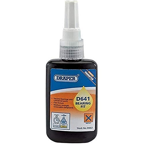 Image of Draper 24662 D641 Bearing Fit Components Adhesive, 23.3cm x 12.2cm x 4cm