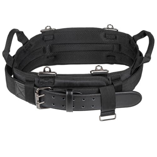 Image of Klein Tools 55918 Tool Belt, Electrician Tool Belt for use with Modular Pouches from Klein Tools Click Lock Modular System, Size M