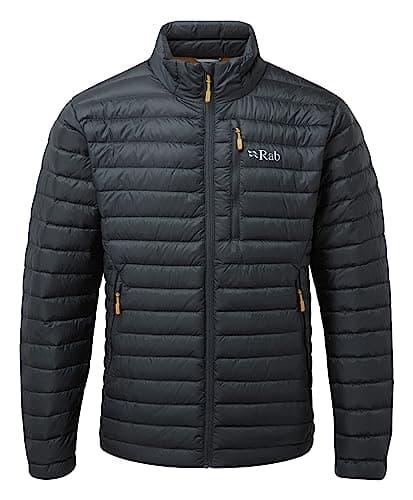 Image of Rab Men's Microlight Jacket - Lightweight Down Coat for Trekking, Climbing, & Skiing - Beluga - Medium