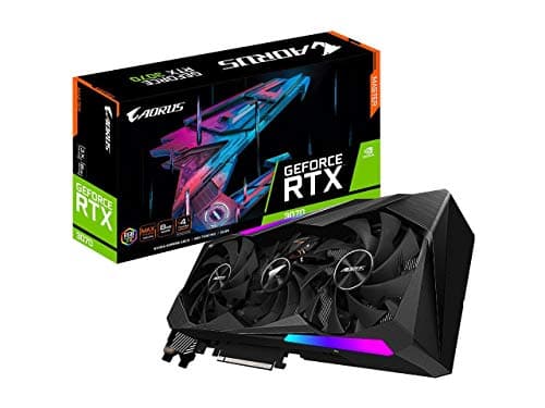 Image of Gigabyte AORUS GeForce RTX 3070 Master 8G Graphics Card, 3X WINDFORCE Fans, 8GB 256-bit GDDR6, GV-N3070AORUS M-8GD Video Card