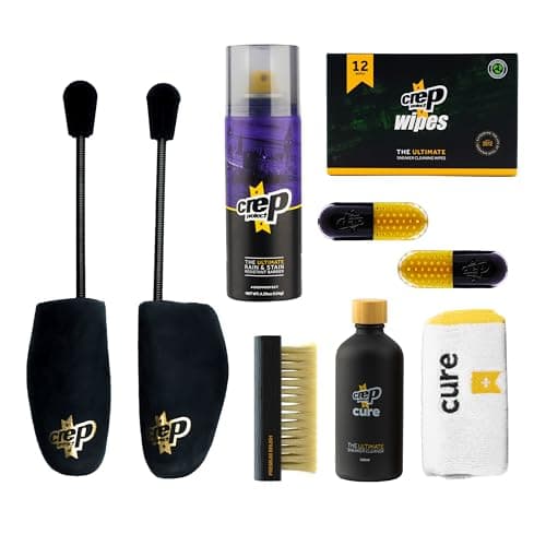 Image of Crep Protect The Ultimate Shoe Care Bundle Pack - Shoe Protector Spray - Sneaker Cleaner Kit - Quick Cleaning Wipes - Shoe Tree - Sneaker Freshener