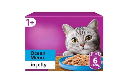 Image of 1+ Cat Tins Ocean Menu In Jelly 6pk - Adult Cat Food With Balanced Mineral Levels To Support A Healthy Urinary Tract. Cat Food In Jelly With Zinc, Essential For A Healthy Skin & Coat