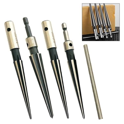 Image of Taper Reamer Tool 5-16mm Steel Reamer Manual Reaming Tool for Metal Hole Enlarger and Deburring Hand Tool, Pin Hole Reamer for Metalwork Deburring and Woodw(Hexagon 5-16mm)