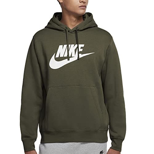 Image of Nike Men's NSW Club Po Bb Gx Hooded Sweatshirt, Rough Green/Rough Green, S