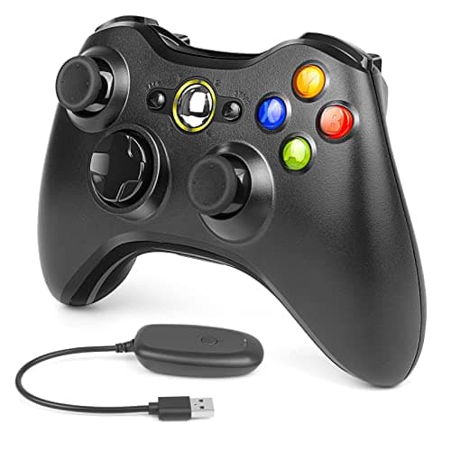 Image of Labtec Wireless Controller for Xbox 360, 2.4GHZ Gamepad Joystick Wireless Game Controller for Xbox 360 & Slim Console and PC Windows XP/7/8/10(Black)