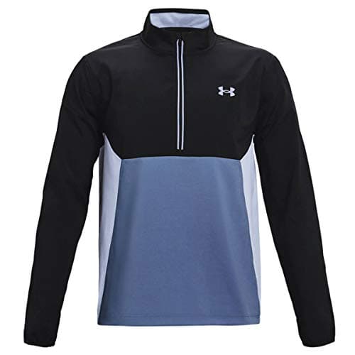 Image of Under Armour Men's Storm Windstrike Half-Zip Jacket, Mineral Blue (470)/Isotope Blue, M