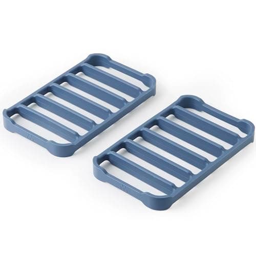 Image of Misen Silicone Roasting Racks - Flexible 2-Piece Design, Maximum Airflow, Nonstick Surface, Easy to Clean, Perfect for Easy Sheet-Pan Dinners, No Scrubbing, High-Grade Silicone, Oven & Dishwasher Safe