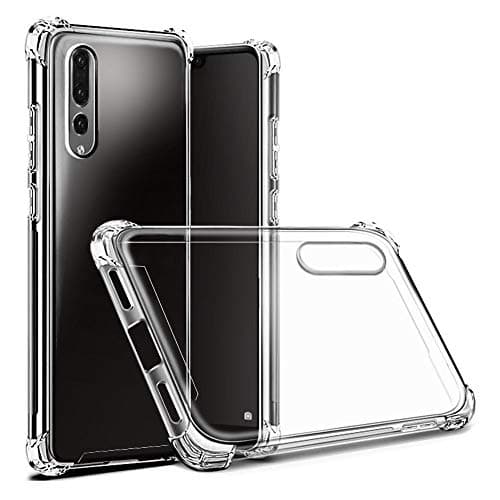 Image of Hually Case for Huawei P20 Pro, Ultra Thin P20 PRO Case with Flexible TPU Hard PC Back All Round Protection, Shock Absorbent Cover for Huawei P20 Pro - Crystal Clear
