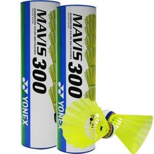 Image of YONEX 12x Mavis 300 Yellow Cork Base Badminton Shuttles (2x Pk6) Yellow - Medium