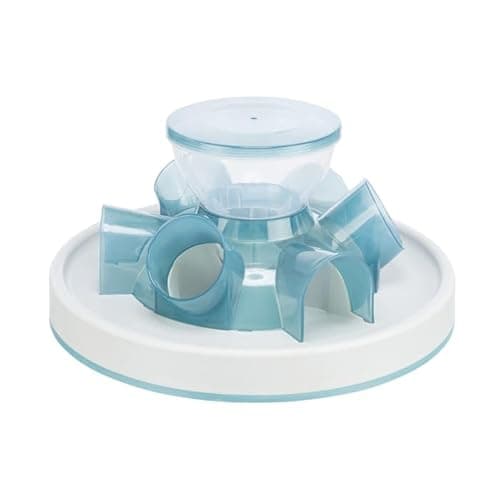 Image of Trixie Cat Activity Tunnel Feeder, Multicolored (Maroon/White),ø 28 cm/14 cm