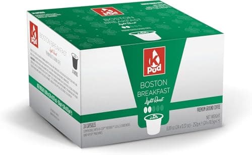 Image of KPod Coffee Pods, Compatible with Keurig, K-Cup (4 x 24) (96 Pods, Boston Breakfast)