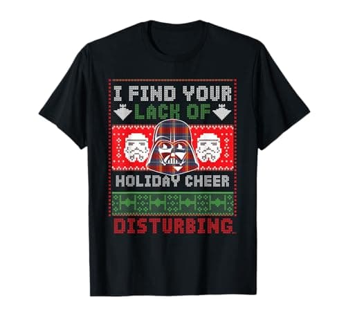 Image of Star Wars Darth Vader Ugly Christmas Sweater T-Shirt