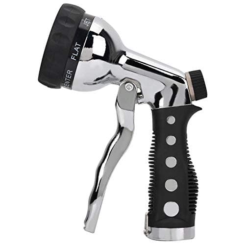 Image of Gargen Water Gun, Zinc Alloy Water Sprayer Spray Hose Nozzle 3/4" Inlet Thread High Pressure Garden Yard Sprayer Car Washing Tool for Plants Watering, Cleaning, Car Washing, 6.6 * 4.6 * 2.3in