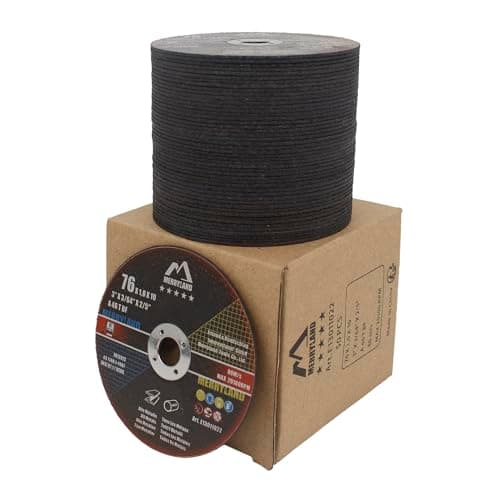 Image of Merryland Cutting Disc 76 Metal for Angle Grinder, 76 X 1.0 X 10 mm Cutting Wheel 50 Pieces, INOX Stainless Steel Iron Universal 3 inch Type 41, Expert-Line E13011022-50