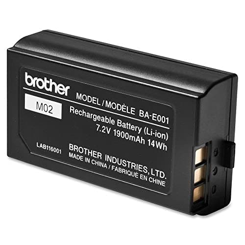 Image of Brother BA-E001 Rechargeable Printer Battery, Brother Genuine Accessory, Black