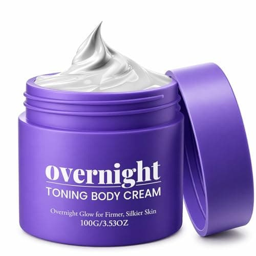 Image of Overnight Body Cream for Women, Body Firming Cream & Body Toning Cream, Tighten and Lift Skin, Rich Creamy Texture, Fast Absorbing Night Body Care for Smoother-Looking, More Refined Skin, 100g