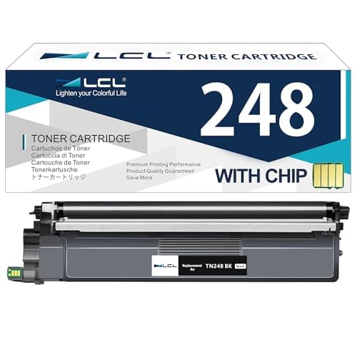 Image of LCL TN248 Toner Cartridge Replacement for Brother TN248 TN-248 TN248BK TN-248BK for DCP-L3520CDW DCP-L3520CDWE HL-L8230CDW MFC-L3740CDW HL-L3220CW MFC-L8390CDW (1 Black)