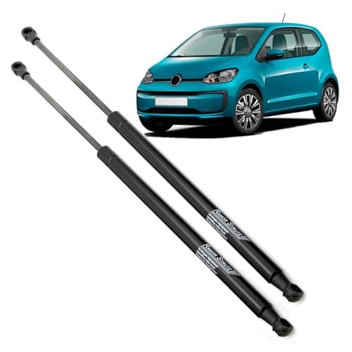 Image of Ramor Strutz 2x Tailgate Gas Struts Compatible with a VW up! 2012-2024. Tailgate Gas Springs Replacement for 1S6827550D and others.