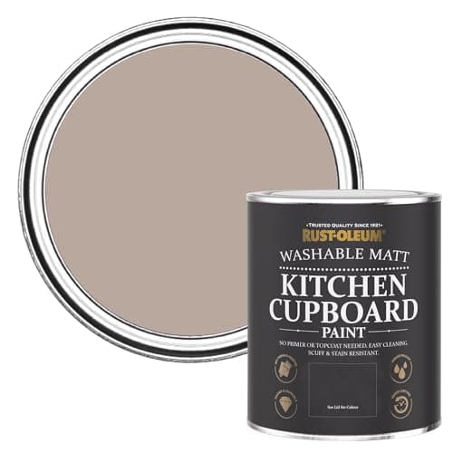 Image of Rust-Oleum Kitchen Wood, Cupboard and Cabinet Paint in Matt Finish - Oatfield 750ml