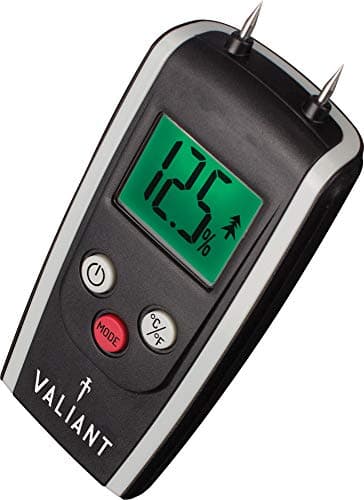 Image of Valiant FIR421 Digital Moisture Meter for Firewood Timber and Brickwork, Black