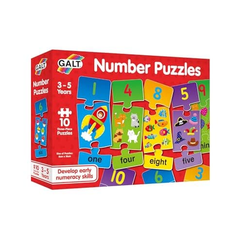 Image of Galt Toys, Number Puzzles, Numbers Jigsaw Puzzle for Kids, Ages 3 Years Plus
