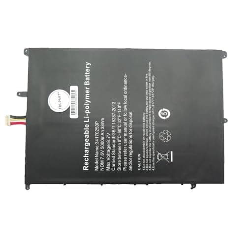 Image of ZHAOWOZ Laptop Battery For BMAX 34170250P 28140168 3182185-2S1P 7.6V 5000mAh 38Wh Easy to replace(34170250P)