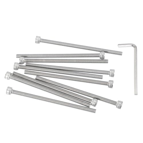 Image of PATIKIL 10 Pcs M5 x 90mm Hex Socket Head Cap Screws Bolts, 304 Stainless Steel Socket Drive Machine Screws with Hex Wrench, Full Threads