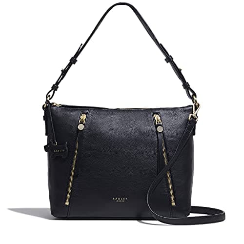 Image of RADLEY Fountain Road Medium Zip-Top Shoulder Bag in Black