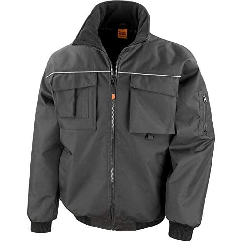 Image of Result Mens Workguard Sabre Pilot Work Jacket (L) (Black)